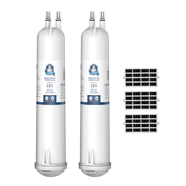 CoachFilters EDR3RXD1 4396841 9083 Refrigerator Water Filter with Air Filter, 2Pack